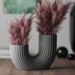 vase moderne minimaliste en forme de u